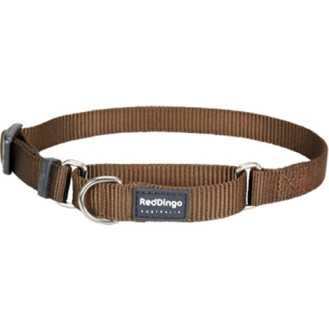 Red Dingo Red Dingo Martingale Half Check Brown Dog Collar (4 Sizes) Dog Accessories