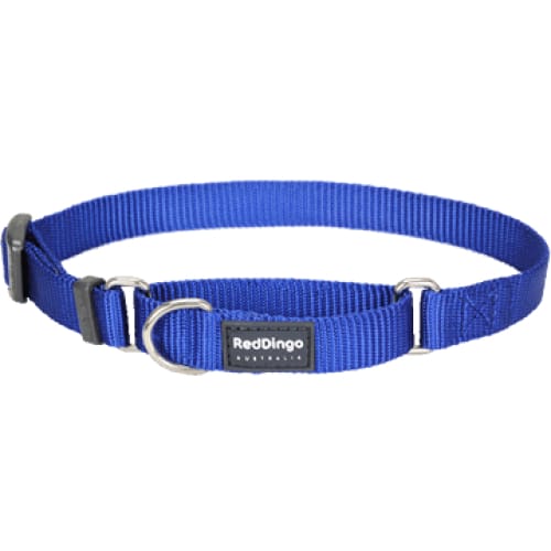 Red Dingo Red Dingo Martingale Half Check Dark Blue Dog Collar (4 Sizes) Dog Accessories