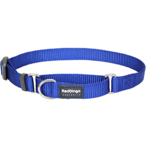 Red Dingo Red Dingo Martingale Half Check Dark Blue Dog Collar (4 Sizes) Dog Accessories