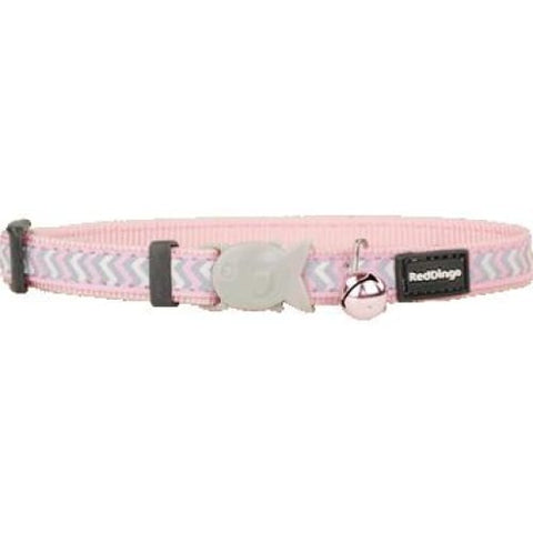 Red Dingo Red Dingo Reflective Ziggy Safety Pink Cat Collar Cat Accessories