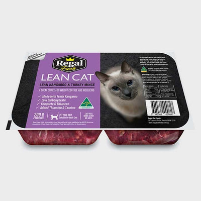 REGAL REGAL Lean Cat Fresh Raw Turkey Frozen Food 1kg Cat Food & Treats