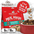 Stella & Chewys [18oz: FREE 1 X STELLA STEW WORTH $7.50] Stella & Chewys Savory Salmon & Cod Meal Mixers Freeze-Dried Dog Food Dog Food &