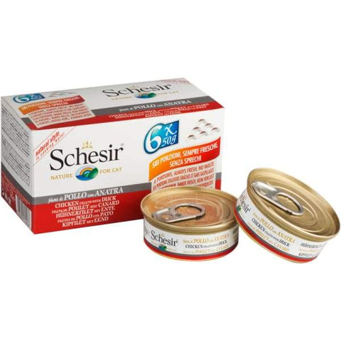 Schesir Schesir Chicken with Duck in Water Canned Cat Food 50g Cat Food & Treats