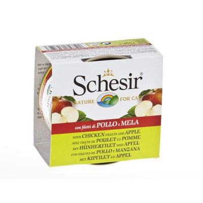 Schesir Schesir Chicken Fillet & Apple Canned Cat Food 75g Cat Food & Treats