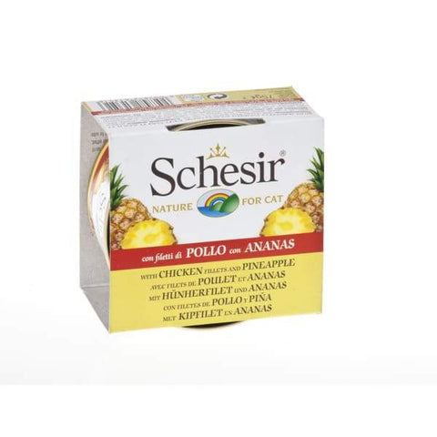 Schesir Schesir Chicken Fillet and Pineapple Canned Cat Food 75g Cat Food & Treats