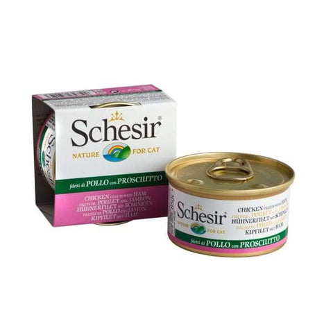 Schesir Schesir Chicken with Ham in Jelly Canned Cat Food 85g Cat Food & Treats