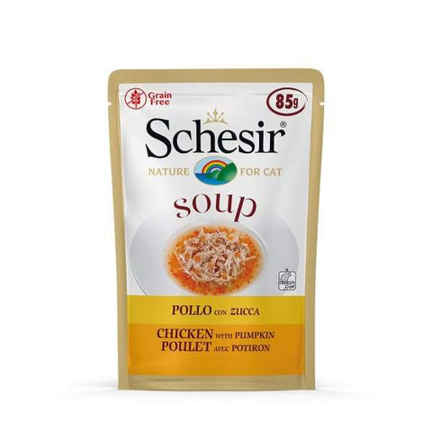 Schesir Schesir Chicken with Pumpkin Soup in Pouch Cat Food 85g Cat Food & Treats