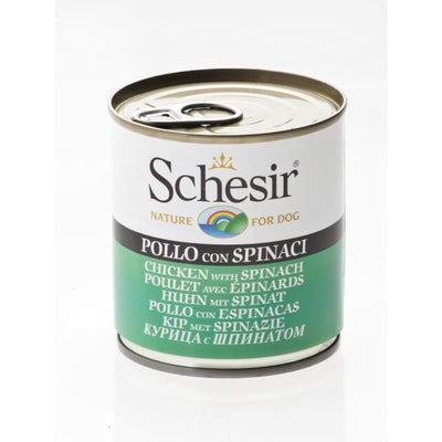 Schesir Schesir Chicken with Spinach Canned Dog Food 285g Dog Food & Treats