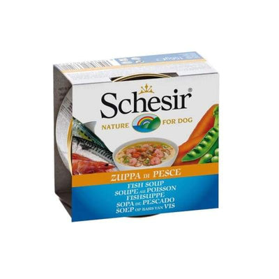 Schesir Schesir Fish Soup Canned Dog Food 156g Dog Food & Treats