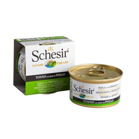 Schesir Schesir Tuna with Chicken Fillets in Jelly Canned Cat Food 85g Cat Food & Treats
