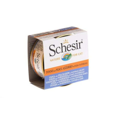 Schesir Schesir Tuna with Pilchard in Gravy Canned Cat Food 70g Cat Food & Treats