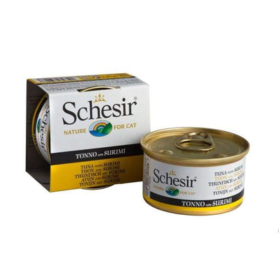 Schesir Schesir Tuna with Surimi in Jelly Canned Cat Food 85g Cat Food & Treats