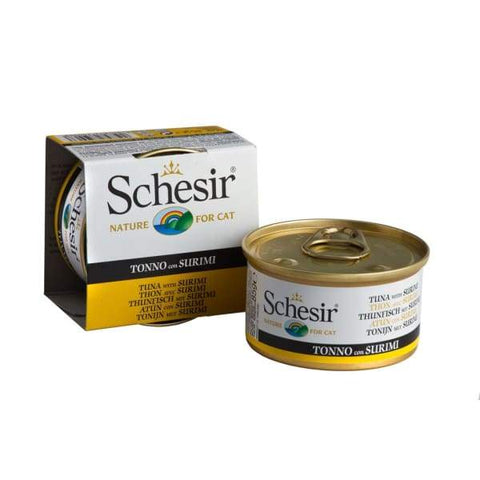 Schesir Schesir Tuna with Surimi in Jelly Canned Cat Food 85g Cat Food & Treats