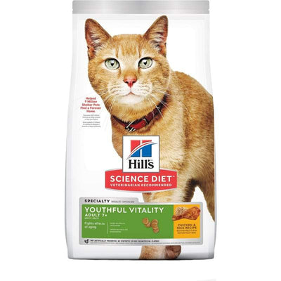 Science Diet [50% OFF 2ND BAG] Science Diet Youthful Vitality Adult 7+ Dry Cat Food (2 Sizes) Cat Food & Treats