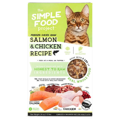 The Simple Food Project [UP TO 33% OFF] The Simple Food Project Salmon & Chicken Recipe Freeze-Dried Cat Food (2 Sizes) Cat Food & Treats