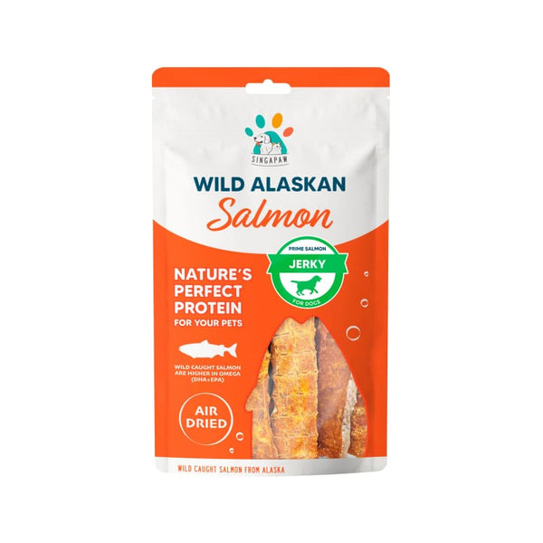 Singapaw Singapaw Wild Alaskan Prime Salmon Jerky Air-Dried Dog Treats 70g Dog Food & Treats