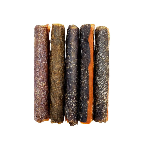 Singapaw Singapaw Wild Alaskan Salmon Skin Roll Air-Dried Dog Treats 90g Dog Food & Treats