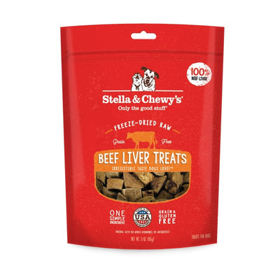 Stella & Chewy’s Stella & Chewy’s Single Ingredient Beef Liver Freeze-Dried Raw Dog Treats 3oz Dog Food & Treats
