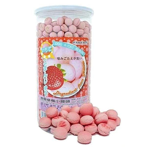 Armonto Armonto Small Bite Bun Strawberry Flavour Dog & Cat Treats 350g Dog Food & Treats
