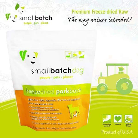 Smallbatch [MIX & MATCH UP TO 39% OFF] Smallbatch Pork Slider Freeze Dried Dog Food 14oz Dog Food & Treats