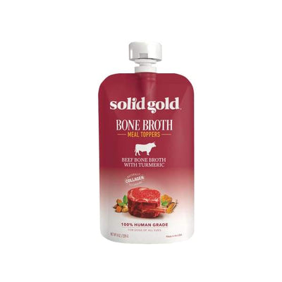 Solid Gold Solid Gold Beef Bone Broth with Tumeric & Chamomile 8oz Dog Food & Treats