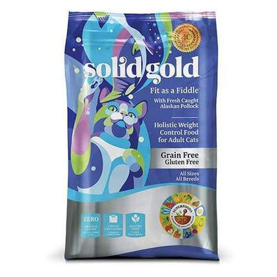 Solid Gold Solid Gold Grain & Gluten Free Fit as a Fiddle With Fresh Caught Alaskan Pollock Dry Cat Food Cat Food & Treats