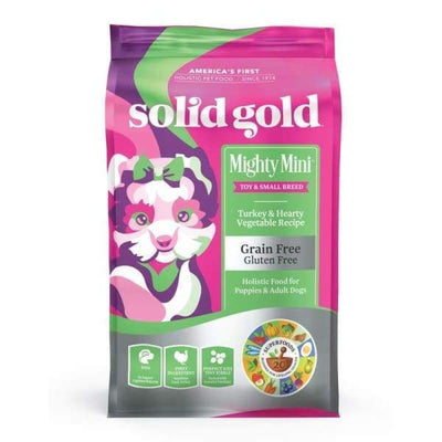 Solid Gold Solid Gold Mighty Mini Turkey & Hearty Vegetable Recipe Dry Dog Food 1.8kg Dog Food & Treats