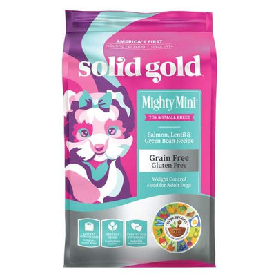 Solid Gold Solid Gold Mighty Mini Salmon Lentil and Green Bean Recipe Dry Dog Food 1.8kg Dog Food & Treats