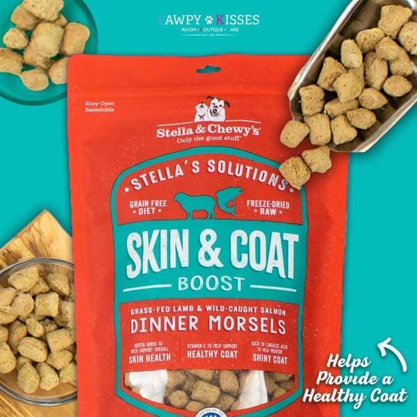 Stella & Chewy’s [Exclusive $7 OFF] Stella & Chewy’s Stella’s Solutions Skin & Coat Boost Dinner Morsels Freeze Dried Dog Food 13oz Dog Food