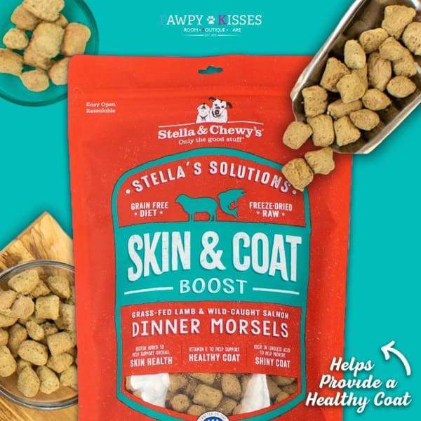 Stella & Chewy’s [Exclusive $7 OFF] Stella & Chewy’s Stella’s Solutions Skin & Coat Boost Dinner Morsels Freeze Dried Dog Food 13oz Dog Food