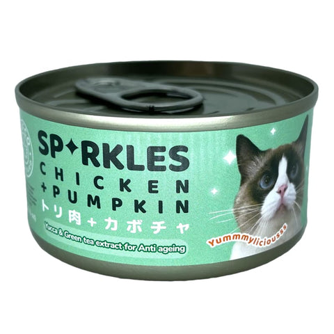 Sparkles Sparkles Chicken & Pumpkin Canned Cat Food 70g Cat Food & Treats