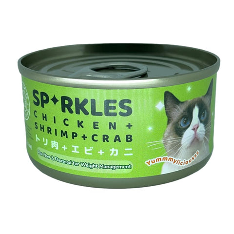 Sparkles Sparkles Chicken Shrimp & Crab Canned Cat Food 70g Cat Food & Treats