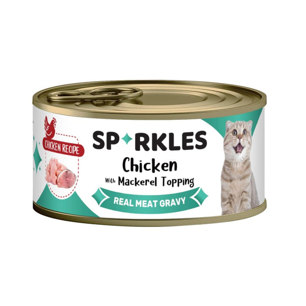 Sparkles Sparkles Colours Chicken & Mackerel Canned Cat Food 70g Cat Food & Treats