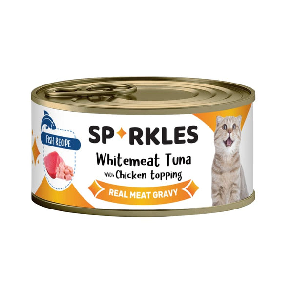 Sparkles Sparkles Colours Whitemeat Tuna & Chicken Canned Cat Food 70g Cat Food & Treats