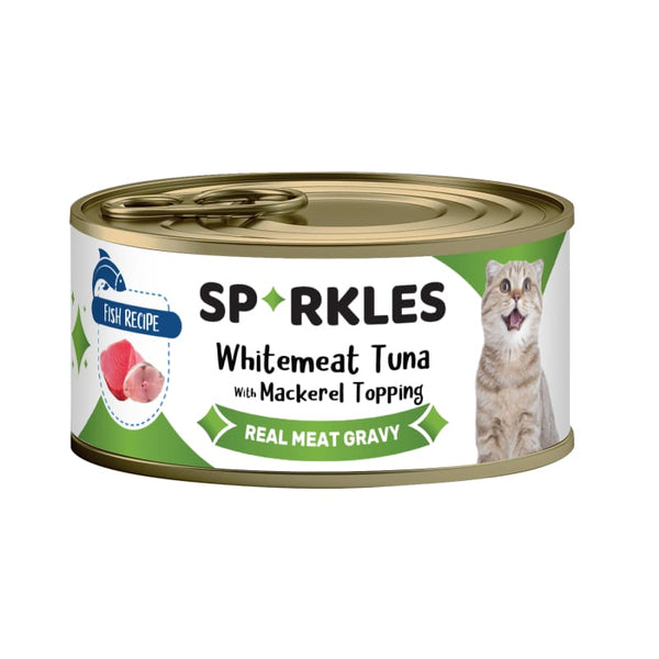 Sparkles Sparkles Colours Whitemeat Tuna & Mackerel Canned Cat Food 70g Cat Food & Treats