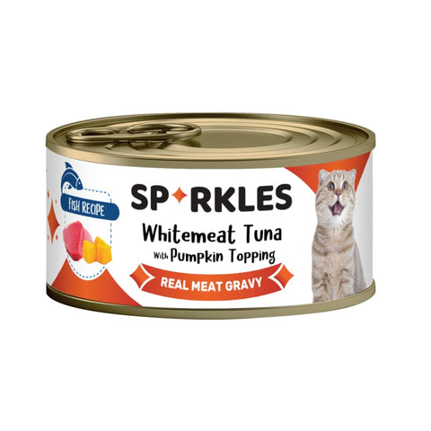 Sparkles Sparkles Colours Whitemeat Tuna & Pumpkin Canned Cat Food 70g Cat Food & Treats