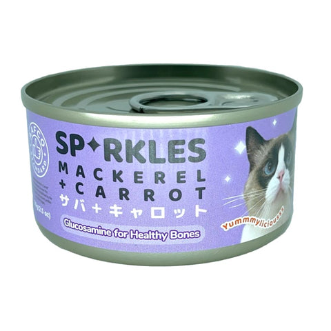 Sparkles Sparkles Mackerel & Carrot Canned Cat Food 70g Cat Food & Treats