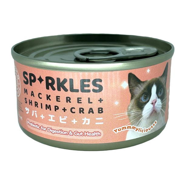 Sparkles Sparkles Mackerel Shrimp & Crab Canned Cat Food 70g Cat Food & Treats