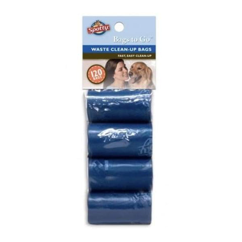 Spotty Spotty Bags-to-Go 120 Count Refills Dark Blue Poo Bag Dog Accessories
