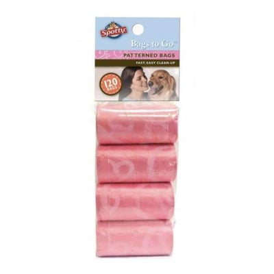Spotty Spotty Bags-to-Go 120 Count Refills Pink Poo Bag Dog Accessories