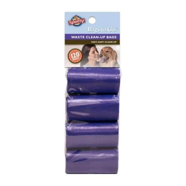 Spotty Spotty Bags-to-Go 120 Count Refills Purple Poo Bag Dog Accessories