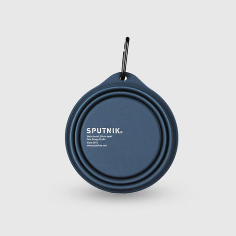 SPUTNIK Sputnik Collapsible Blue Pet Bowl Dog Accessories