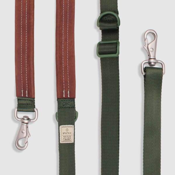 SPUTNIK Sputnik Multi-Function Green Dog Leash (2 Sizes) Dog Accessories