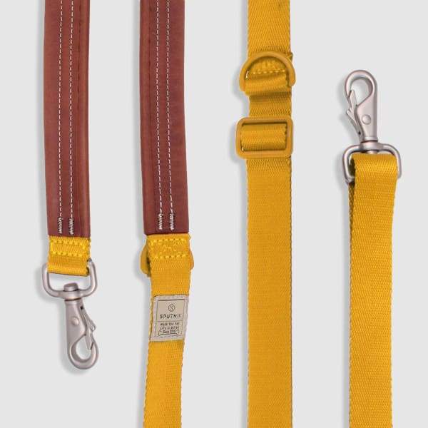 SPUTNIK Sputnik Multi-Function Yellow Dog Leash (2 Sizes) Dog Accessories