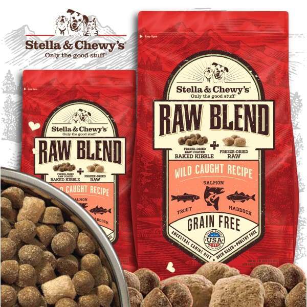 Stella & Chewys [15% OFF + FREE FOOD & TREATS*] Stella & Chewys Raw Blend Wild-Caught Recipe Kibble Dry Dog Food Dog Food & Treats