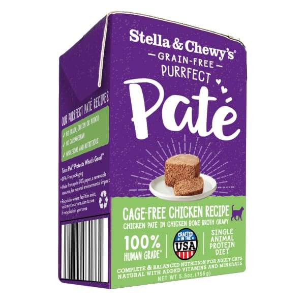 Stella & Chewys Stella & Chewys Cage Free Purrfect Pate Chicken Wet Cat Food 5.5oz Cat Food & Treats