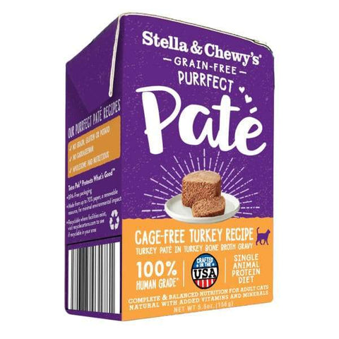 Stella & Chewys Stella & Chewys Cage Free Purrfect Pate Turkey Wet Cat Food 5.5oz Cat Food & Treats