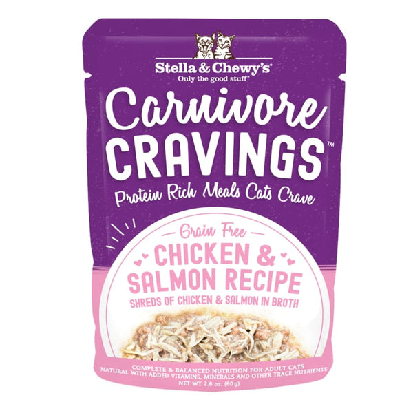 Stella & Chewy’s [BUY 5 FREE 1] Stella & Chewy’s Carnivore Cravings Chicken & Salmon Recipe Wet Cat Food 2.8oz Cat Food & Treats