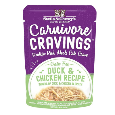 Stella & Chewy’s [BUY 5 FREE 1] Stella & Chewy’s Carnivore Cravings Duck & Chicken Recipe Wet Cat Food 2.8oz Cat Food & Treats