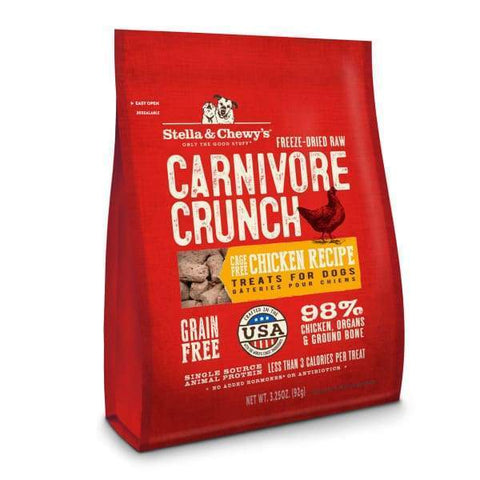 Stella & Chewys Stella & Chewys Carnivore Crunch Chicken Freeze-Dried Dog Treats 3.25oz Dog Food & Treats